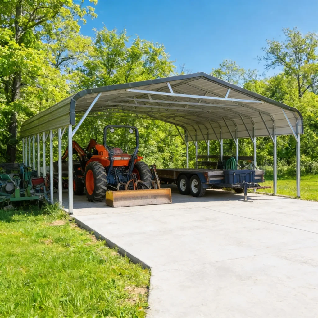 Freedom Fighter 30×25×8 carport