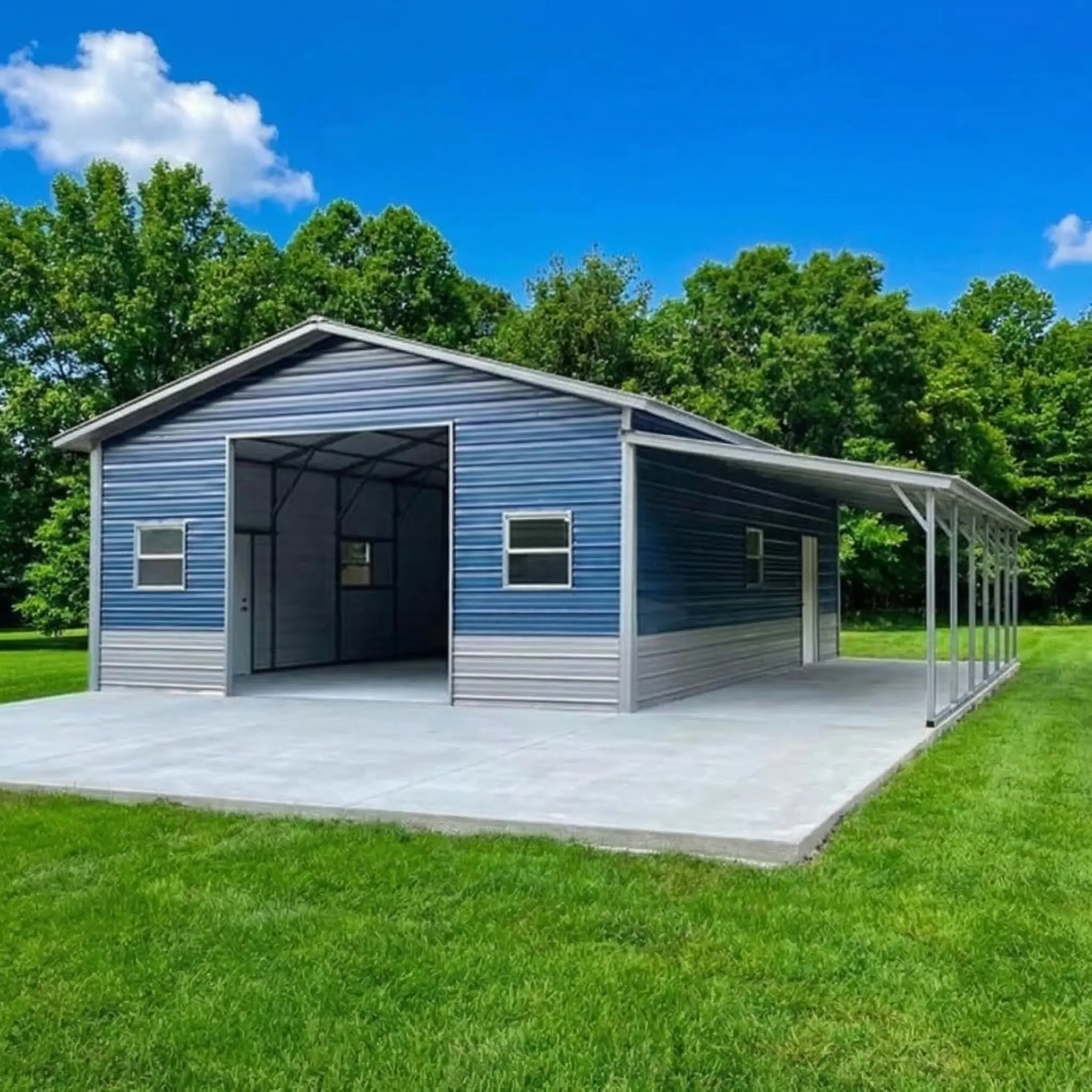 24x30x10 Metal Garage | Homestead | Metal America Garages