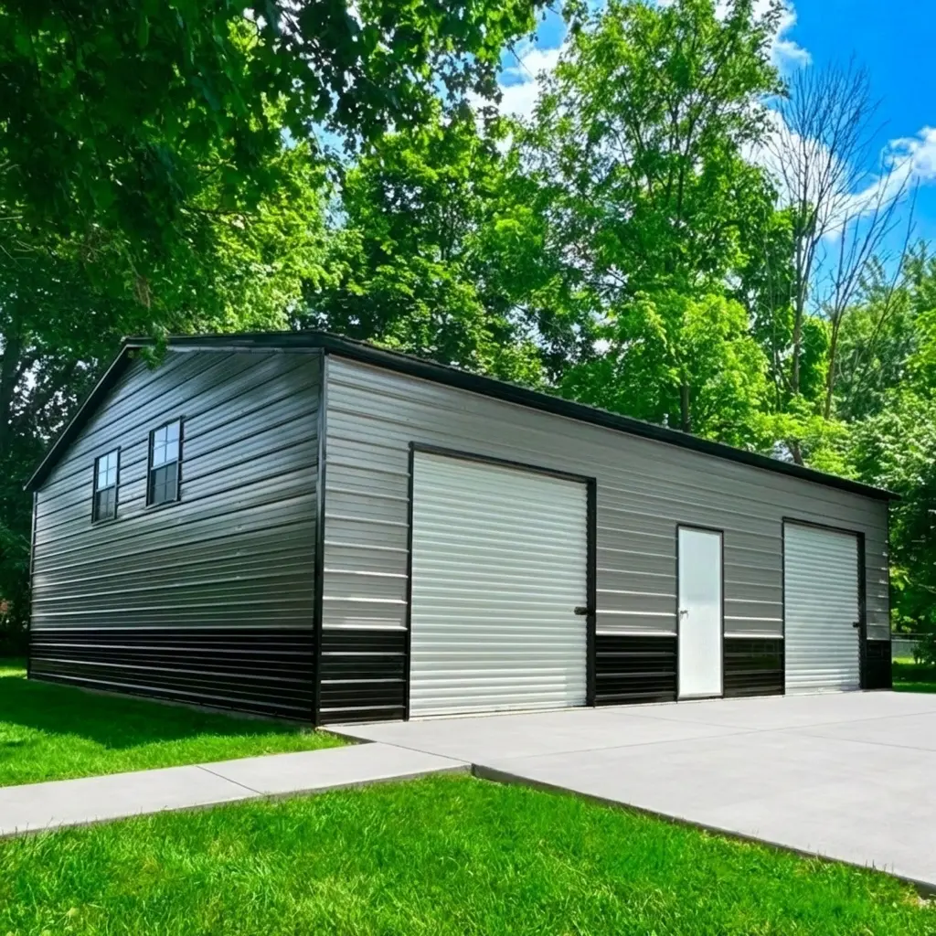 20x20x9 Metal Garage | Grit | Metal America Garages