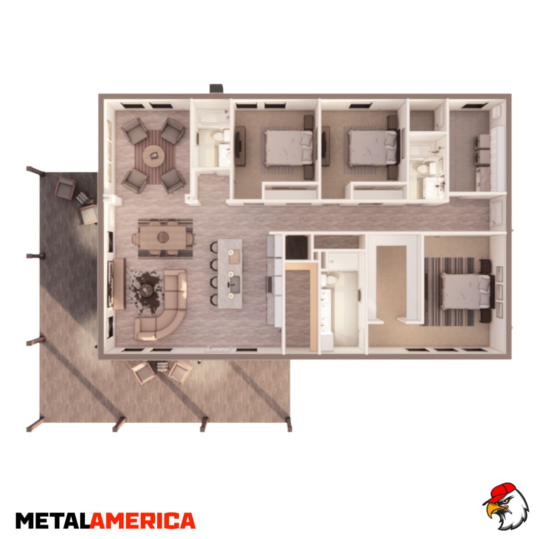 Full House Den floor plan